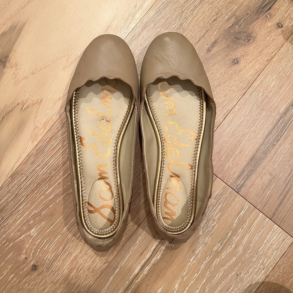 Beige Sam Edelman Flats